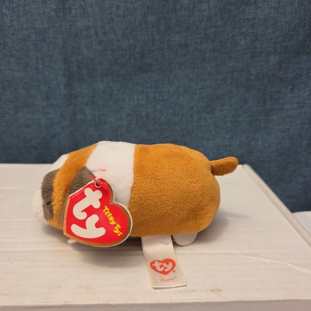 Ty Teenie Tys Gypsy St Bernard Dog Stackable Plush Blue Glitter Eyes MWMT 42205 - Picture 10 of 16